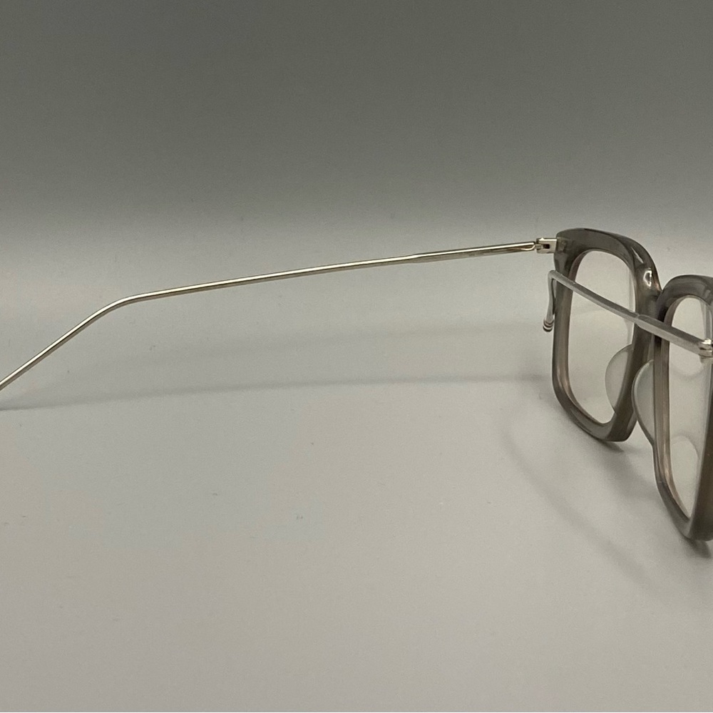 Thom Browne TB 701-F-GRY-SLV glasses w/ custom AR coated transtion brown lenses - Picture 4 of 8